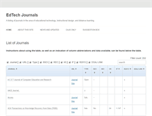 Tablet Screenshot of edtechjournals.org